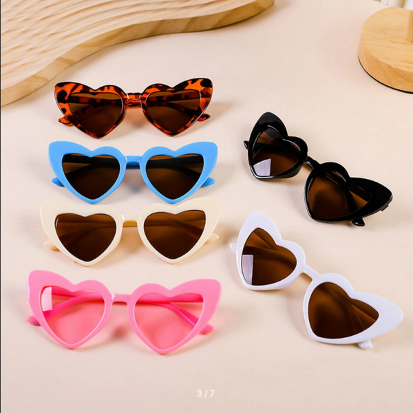 Sunglasses with Cute Hearts for Girls and Boys