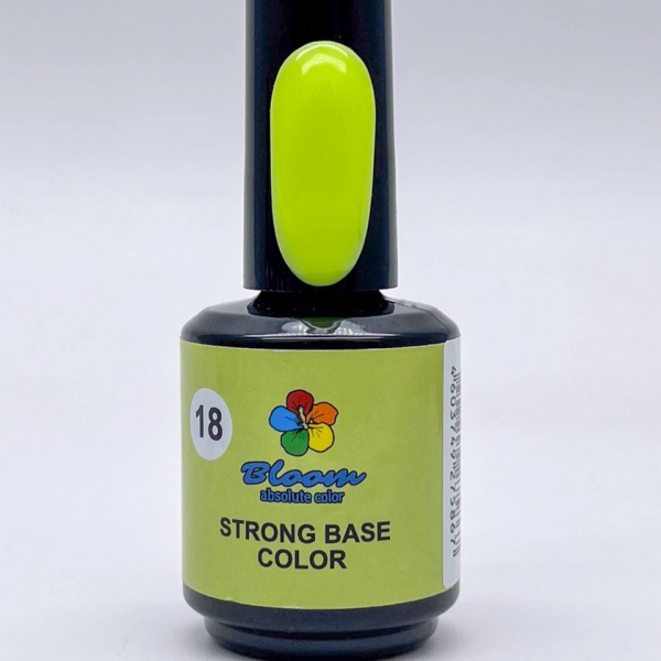 Hard color base for gel polish Bloom Strong Color No. 18 15 ml